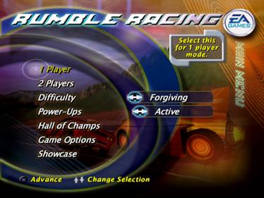 Rumble Racing - Screenshot - Game Select Image