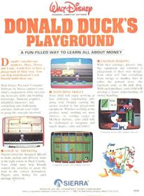 Donald Duck's Playground - Box - Back Image