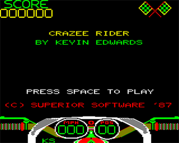 Crazee Rider - Screenshot - Game Select Image