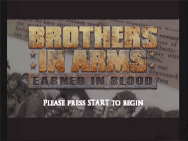 Brothers in Arms: Earned in Blood - Screenshot - Game Title Image