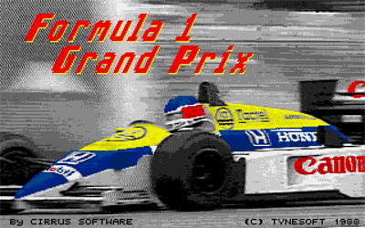 Formula 1 Grand Prix - Screenshot - Game Title Image