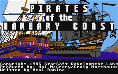 Pirates of the Barbary Coast - Screenshot - Game Title Image