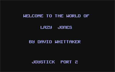 Lazy Jones Rides Again - Screenshot - Game Title Image
