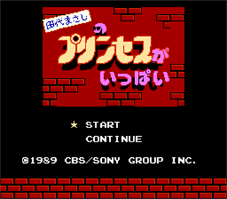 Tashiro Masashi no Princess ga Ippai - Screenshot - Game Title Image