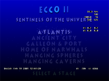 Ecco the Dolphin II: Sentinels of the Universe - Screenshot - Game Title Image