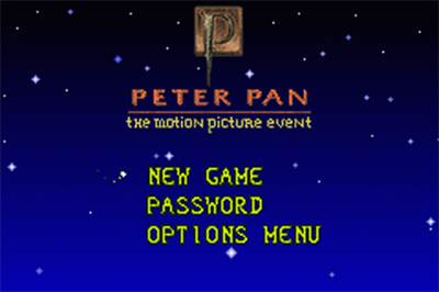 Peter Pan: The Motion Picture Event - Screenshot - Game Title Image