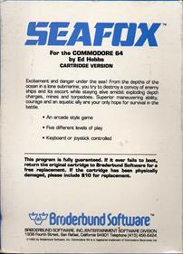 Seafox - Box - Back Image
