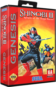 Shinobi III: Return of the Ninja Master - Box - 3D Image