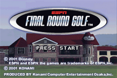 ESPN Final Round Golf 2002 - Screenshot - Game Title Image
