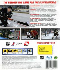 NHL 2K7 - Box - Back Image