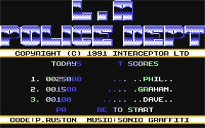 L.A. Drugs Bust - Screenshot - Game Title Image