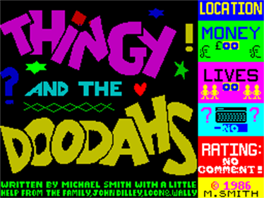 Thingy and the Doodahs - Screenshot - Game Title Image