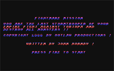 Fightmare Mission - Screenshot - Game Title Image