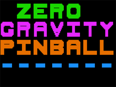 Zero Gravity Pinball - Screenshot - Game Title Image