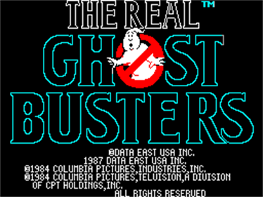 The Real Ghostbusters - Screenshot - Game Title Image