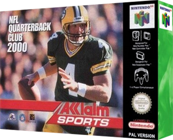 NFL Quarterback Club 2000 - Box - 3D Image