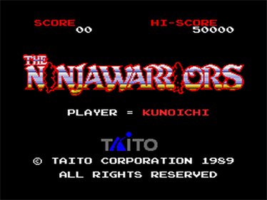 The Ninja Warriors - Screenshot - Game Title Image