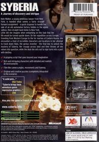 Syberia - Box - Back Image