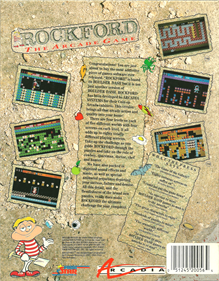 Rockford: The Arcade Game - Box - Back Image