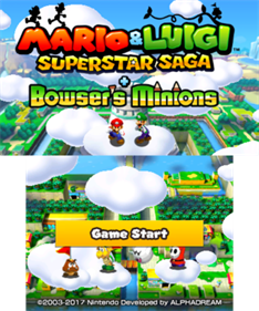 Mario & Luigi: Superstar Saga + Bowser's Minions - Screenshot - Game Title Image