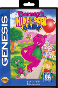 Barney's Hide & Seek Game - Box - Front - Reconstructed Image