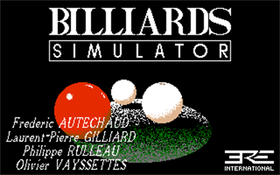 Billiards Simulator - Screenshot - Game Title Image
