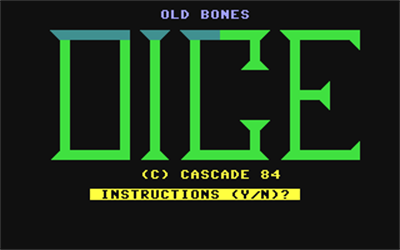 Old Bones Dice - Screenshot - Game Title Image