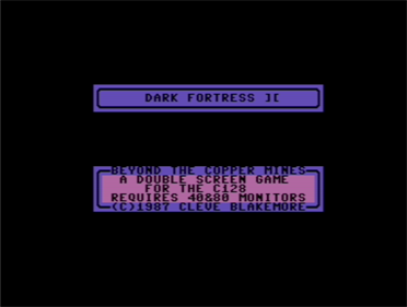 Dark Fortress II - Screenshot - Game Title Image