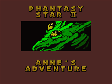 Phantasy Star II Text Adventure Volume 4: Anne's Adventure - Screenshot - Game Title Image