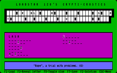 Crypti-Crostics - Screenshot - Gameplay Image