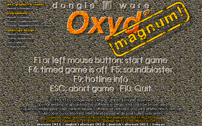 Oxyd magnum! - Screenshot - Game Title Image