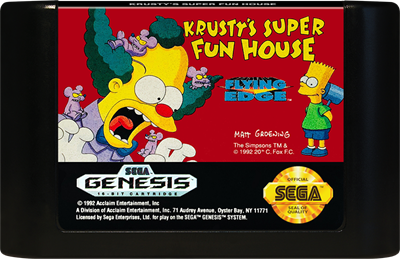Krusty's Super Fun House - Cart - Front Image