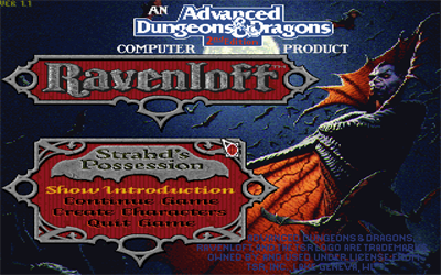 Ravenloft: Strahd's Possession - Screenshot - Game Title Image
