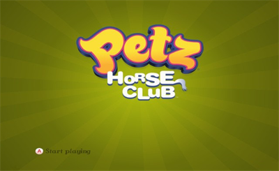 Petz: Horse Club - Screenshot - Game Title Image