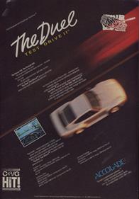 The Duel: Test Drive II - Advertisement Flyer - Front Image