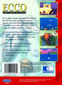 Ecco: The Tides of Time - Box - Back Image