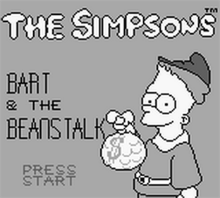 The Simpsons: Bart & the Beanstalk - Screenshot - Game Title Image