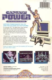 Captain Power and the Soldiers of the Future - Box - Back Image