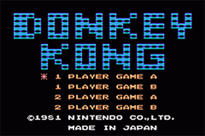 Classic NES Series: Donkey Kong - Screenshot - Game Title Image