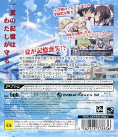 Infinite Stratos 2: Ignition Hearts - Box - Back Image