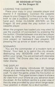 3D Seiddab Attack - Box - Back Image