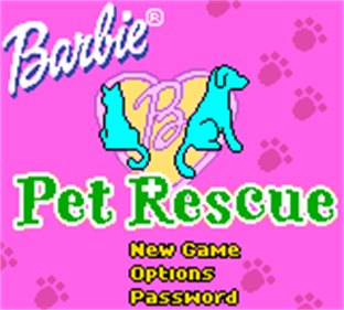 Barbie: Pet Rescue - Screenshot - Game Title Image
