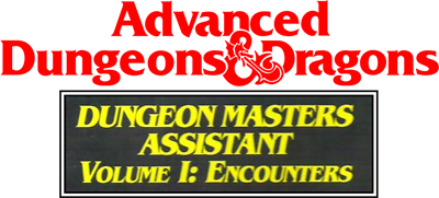 Dungeon Masters Assistant Vol. I: Encounters - Clear Logo Image