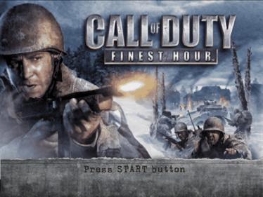 Call of Duty: Finest Hour - Screenshot - Game Title Image