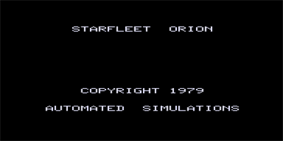 Starfleet Orion - Screenshot - Game Title Image