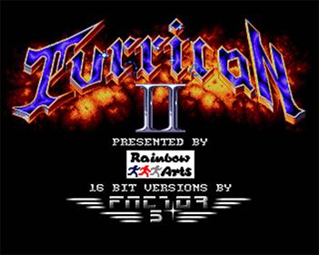 Turrican II - Screenshot - Game Title Image