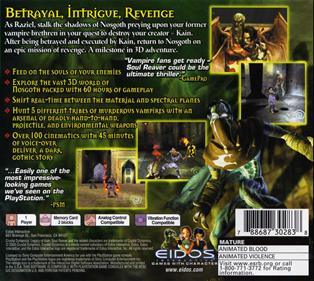 Legacy of Kain: Soul Reaver - Box - Back Image