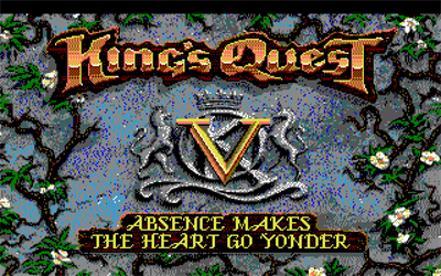 King's Quest V: Absence Makes the Heart Go Yonder! - Screenshot - Game Title Image