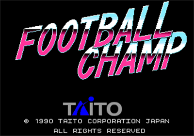 Football Champ - Screenshot - Game Title Image