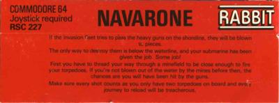 Navarone - Box - Back Image
